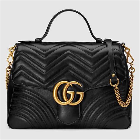 gucci marmont with handle|Gucci Marmont medium shoulder bag.